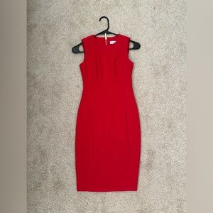 Calvin Klein Women Dress Size 2 Red